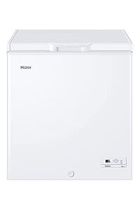 Haier HCE143F Congelatore Orizzontale a Pozzetto, 146 Litri, Temperatura Regolabile, Funzione Fast Freeze, Silenzioso, Libera Installazione, 72*55*84.5 cm, Bianco