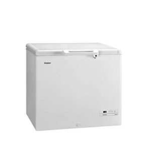 Haier HCE259R Congelatore Orizzontale a Pozzetto, 259 Litri, Temperatura Regolabile, Funzione Fast Freeze, Silenzioso, Libera Installazione, 92*74.5*84.5 cm, Bianco